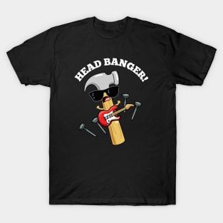 Head Banger Funny Music Puns T-Shirt